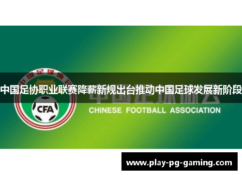 中国足协职业联赛降薪新规出台推动中国足球发展新阶段